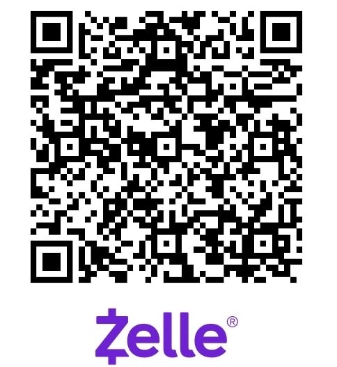 Zelle QR code — scan to donate